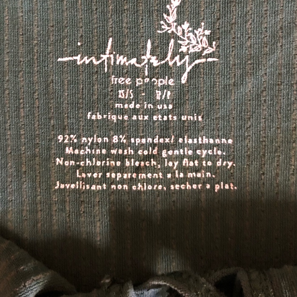 Free People Green Ribbed Tank - Picture 3 of 3